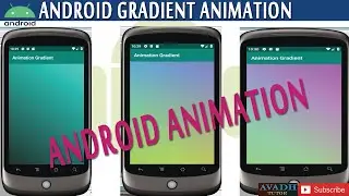 android gradient background animation example | how to create simple animation project in android