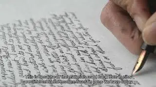 Vintage fountain pen writing video edit practice - Waterman Ideal 32
