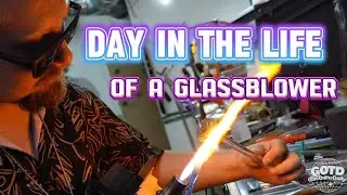 Blowing glass for the FIRST time...