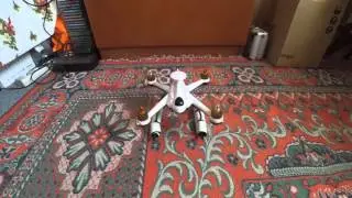 Flying 3D X6 with Diatone 5030 transparent red propellers (bought from banggood.com)