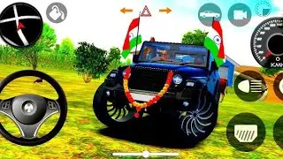 mahindra Purple red Thar 😈|| Indian Cars simulator 3D || Android Gameplay#2025 #india