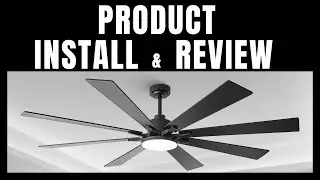 Installing The Most Stylish Ceiling Fan For My Living Room!