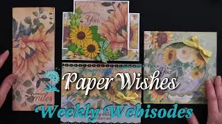 Glorious Sunflower Cards Using Sunflower Collection by Crafter's Companion