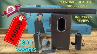 ZEBRONICS JUKE BAR 7600 5.1 CHA UNBOXING REVIEW |Zebronics SoundBar 5.1 Channel Home Theater Speaker