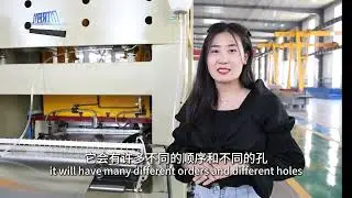 Automatic metal sheet stamping press steel coil punching line perforation machine punching press