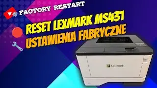 Сбросьте настройки лазерного принтера Lexmark MS. Восстановите заводские настройки.