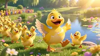 Ducky Wings Go Flap, Flap, Flap | Fun Duck Action Rhyme for Kids | Nursery Rhymes & Songs