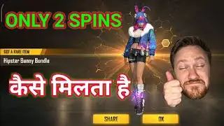 Hipster Bunny New Diamond Royale Bundle In Two Spins || Free Fire New Diamond Royale