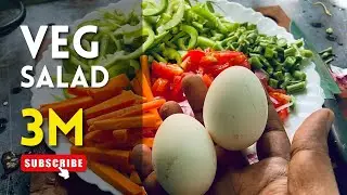 காய்கறிகள் சாலட் | Vegetables Salad recipe in tamil | Rich protein highest fiber |- vlog 1 #food