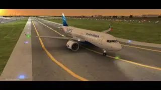 Airbus A320 Neo, Atlantic Airways, уникальная ливрея, Вагар, Фарейские острова, посадка, взлёт. A20N