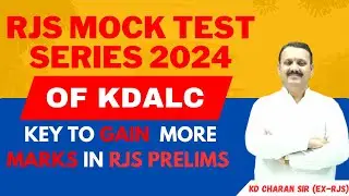 RJS Mock Test Series 2024 | KD ADVANCED LAW CLASSES  | By K.D CHARAN SIR