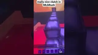 really nice clutch in minecraft #minecraft #reduce #clutch #mlgrush #insane #shorts