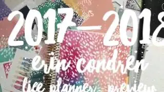 2017-2018 Erin Condren Life Planner PREVIEW!