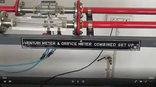 Measurement of coefficient of discharge of Venturi-meter & Orifice meter