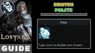 How to Get Pain Emote in Lost Ark | Emotes Location Guide