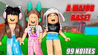 CONSTRUIMOS A MAIOR BASE DO 99 NOITES! - Roblox 99 noites na floresta 🔦