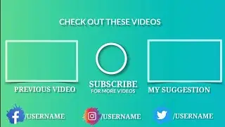 How to Create Outro in kinemaster for YouTube channel | How to create end screen on youtube video