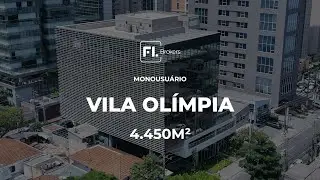 Prédio Comercial - 4.450m² - Venda e Locação - Vila Olímpia - São Paulo - SP.