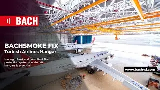 Aircraft Hangar Fire Safety | BACHSMOKE FIX Fixed Smoke Curtains