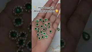 How to make designer patches 🥰#diy#trending #handmade #jewellery #deityornaments #fastivalcollection