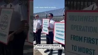 1,300 pilots employed by Southwest Airlines protested for improved contracts to alleviate overwork