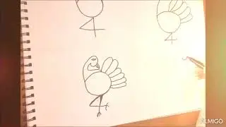 #peacock drawing 