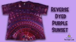 Tie Dye Designs: Reverse Dyeing a Hem Fan Fold (Using Out White Brite)