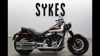 2021 Harley-Davidson FLSL Softail Slim in Midnight Crimson and Stone Washed White