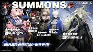 【Arknights】Summoning on Goldenglow & Vulpisfoglia Banner