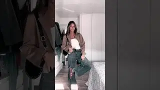 Непринужденный стиль крутой девчонки: мешковатые джинсы и эффектная куртка #ootd #fallfashion #autumncolors
