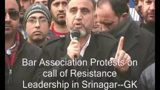 Bar Association Protests on call of Resistance Leadership in Srinagar