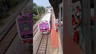 Unique Pink Colour ICF Local Train #railway #shorts #ytshorts