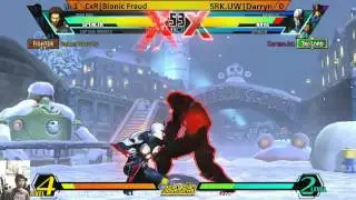 SRK UW Darryn vs CxR Bionic Fraud - Dojo Sports League 5v5 UMvC3 - Danger Room vs Panic Kings