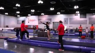 Emily Lopez 1st Place Vault Gliders Invitational 2015 Wildfire Gymnast Level 10