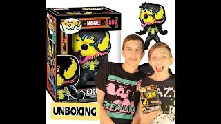 EDDIE BROCK VENOM FUNKO POP TARGET BLACK LIGHT EXCLUSIVE FIGURE UNBOXING X REVIEW
