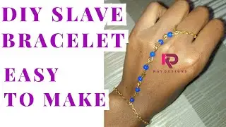 DIY slave bracelet /easy to make /for beginners/chain jewelry /hand jewelry tutorial /wire jewelry