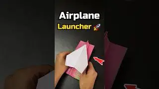 How to make paper plane launcher | paper plane |