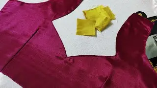 Blouse back neck design cutting and stitching. Blouse Designs