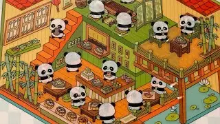 ASMR| Pandas 🐼 Having Party 🍱🥂 | Miniature Scenes ✨🐾| Relaxing And Cool 🌿