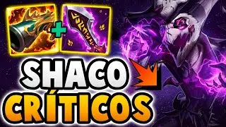 SHACO de CR&Iacute;TICOS DESTRUYE TODO 🤯🎯 | LoL 2025