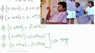 Iteration method Negative root of cubic equation