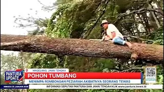 Pohon tumbang timpa peziarah di gunung tidar Magelang, seorang meninggal dunia 