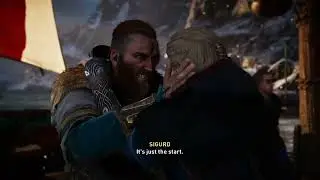 Eivor is scolded by Styrbjorn while Sigurd, Basim and Hytham arrive | Assassin's Creed Valhalla