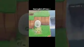 How to glitch cliff trees! #acnhdesign #cozygamer #acnhtips