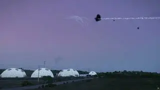 British fighter jets hit by a Russian Panzer missile at the border