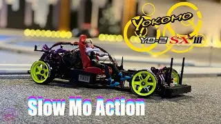Yokomo YD-2 SXIII -- Handbrake Style Entry - Slow Mo Action