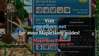 Ayumilove MapleStory MapleSEA Event List 2017 - 12th Anniversary ends on July 25 2017