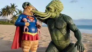 Supercat PREGNANT by Cthulhu | AI Marvel Cartoon