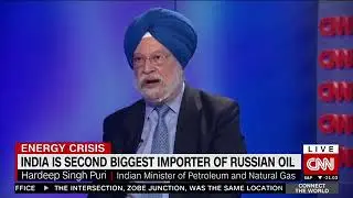 Hardeep Singh Puri reply to CNN reporter on Russian oil #russianoil #cnn