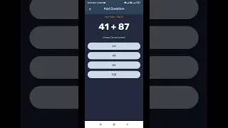 Math quiz application. earning application